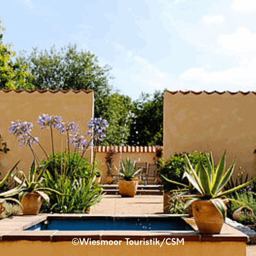 Mediterraner Garten im Blumenreich Wiesmoor. (©Wiesmoor Touristik/CSM)